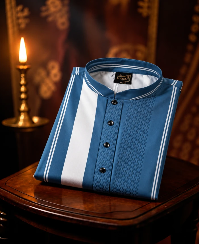 Premium China Jafran Fabric COD – Blue -2