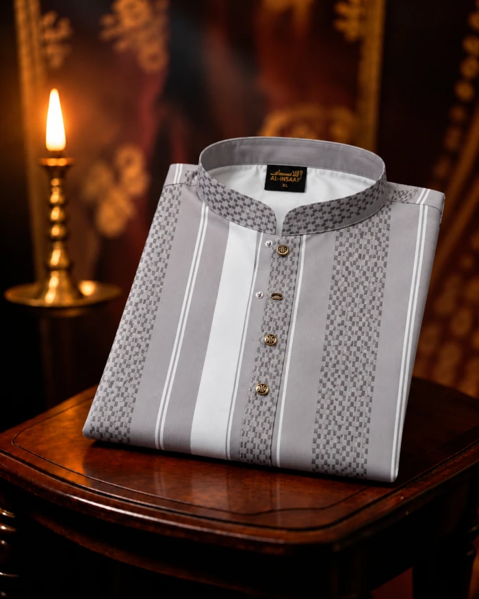Premium China Jafran Fabric COD – Grey-3